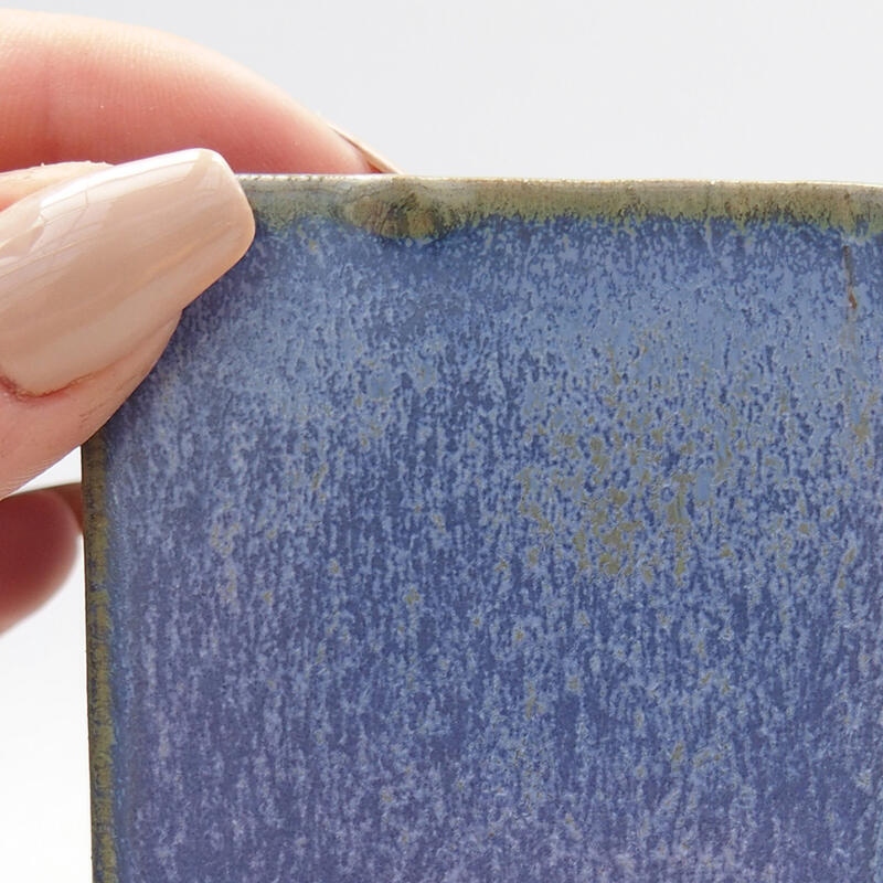 Cuenco mini bonsái 5,5 x 5,5 x 6,5 cm, color azul