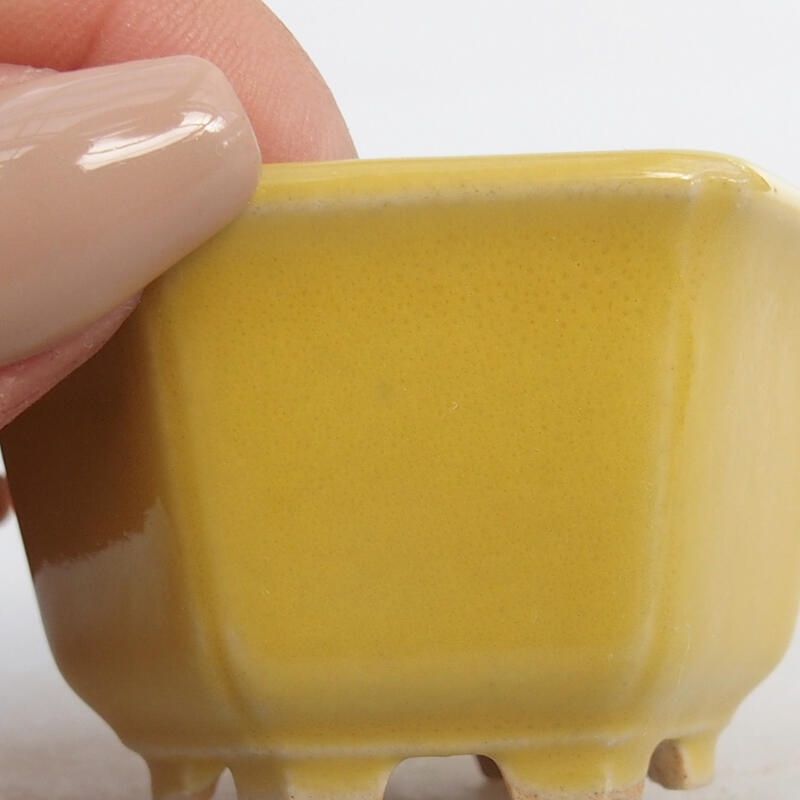 Cuenco mini bonsái 5,5 x 5 x 3 cm, amarillo