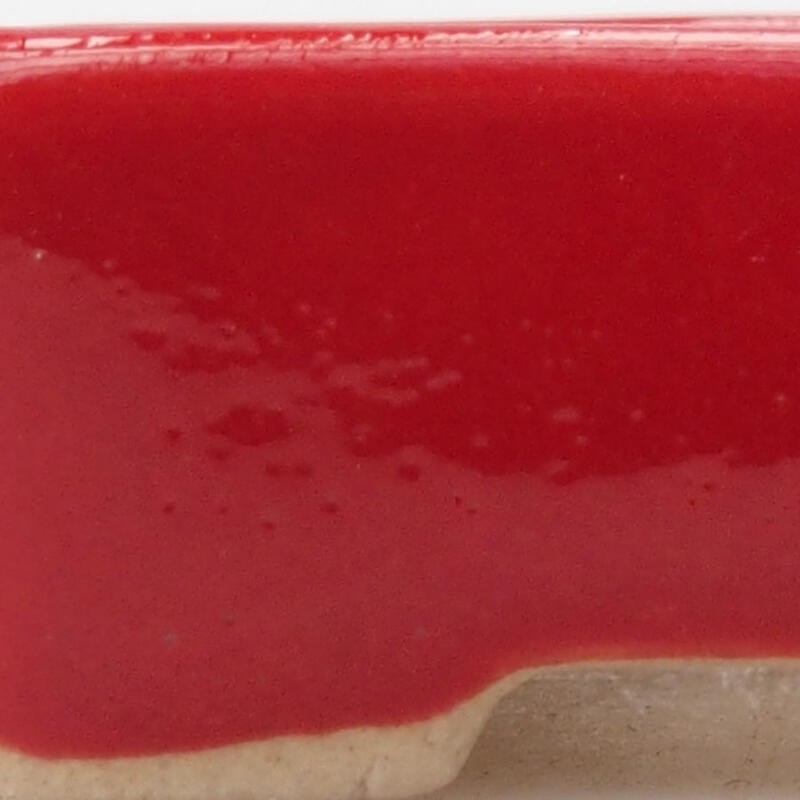 Mini cuenco bonsái 5 x 3 x 1,5 cm, color rojo