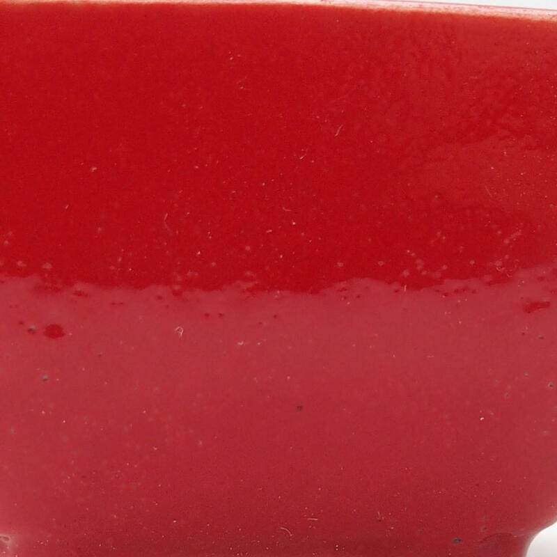 Mini cuenco bonsái 5 x 5 x 3 cm, color rojo