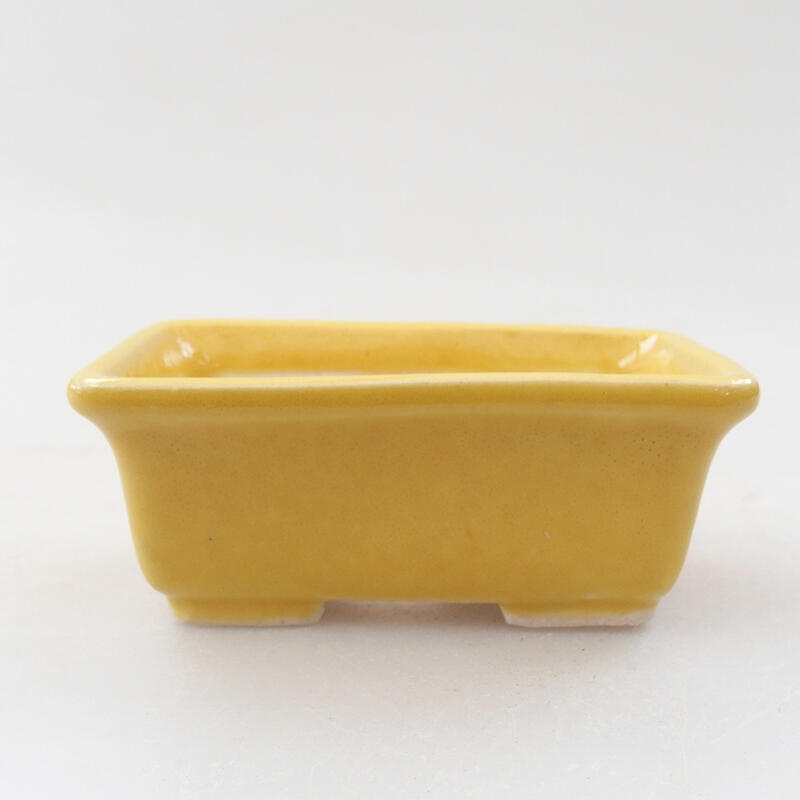 Cuenco mini bonsái 6,5 x 4 x 2,5 cm, amarillo