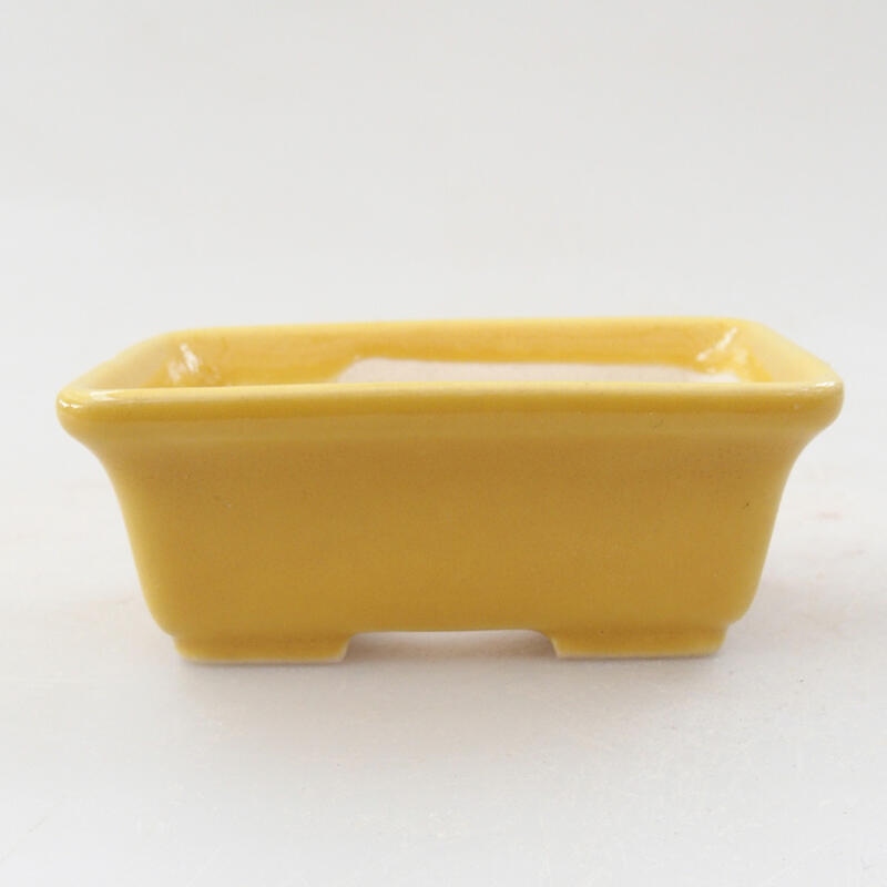 Cuenco mini bonsái 6,5 x 4 x 2,5 cm, amarillo