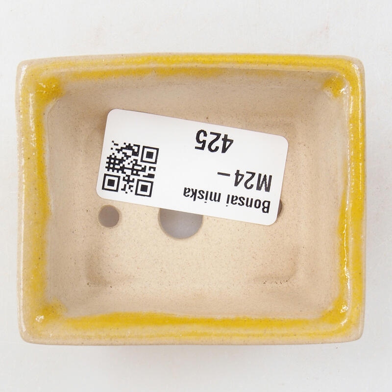 Cuenco mini bonsái 6,5 x 5,5 x 2,5 cm, amarillo
