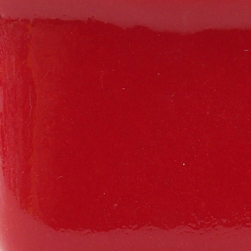 Cuenco mini bonsái 6,5 x 6,5 x 4,5 cm, color rojo