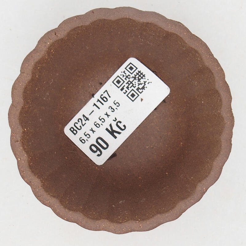 Cuenco mini bonsái 6,5 x 6,5 x 4 cm, marrón