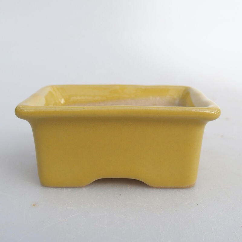 Cuenco mini bonsái 6 x 4,5 x 2,5 cm, amarillo