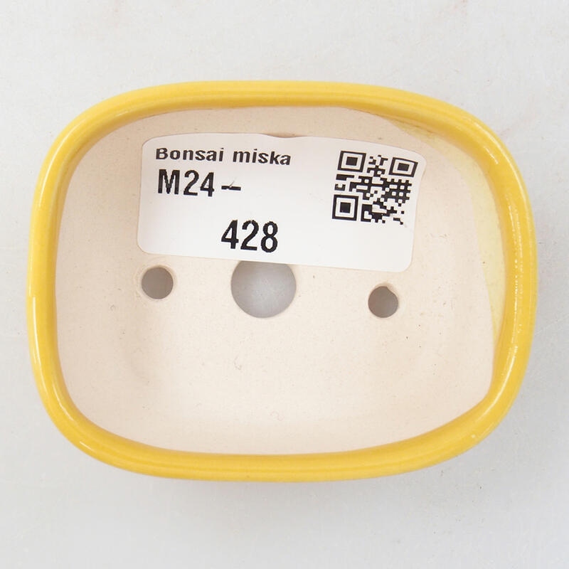 Cuenco mini bonsái 6 x 4,5 x 2,5 cm, amarillo