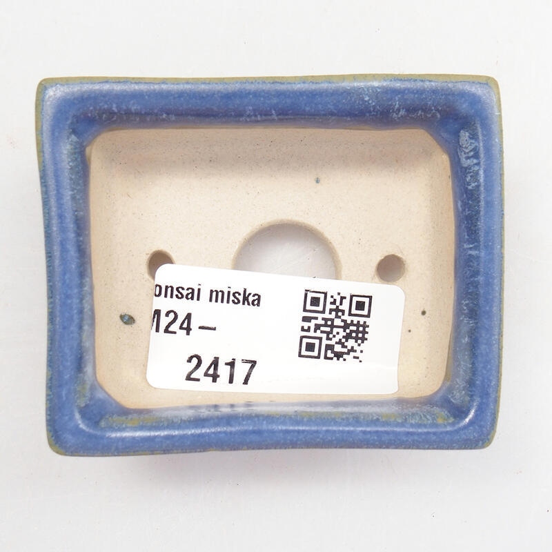 Cuenco mini bonsái 6 x 5 x 2,5 cm, color azul