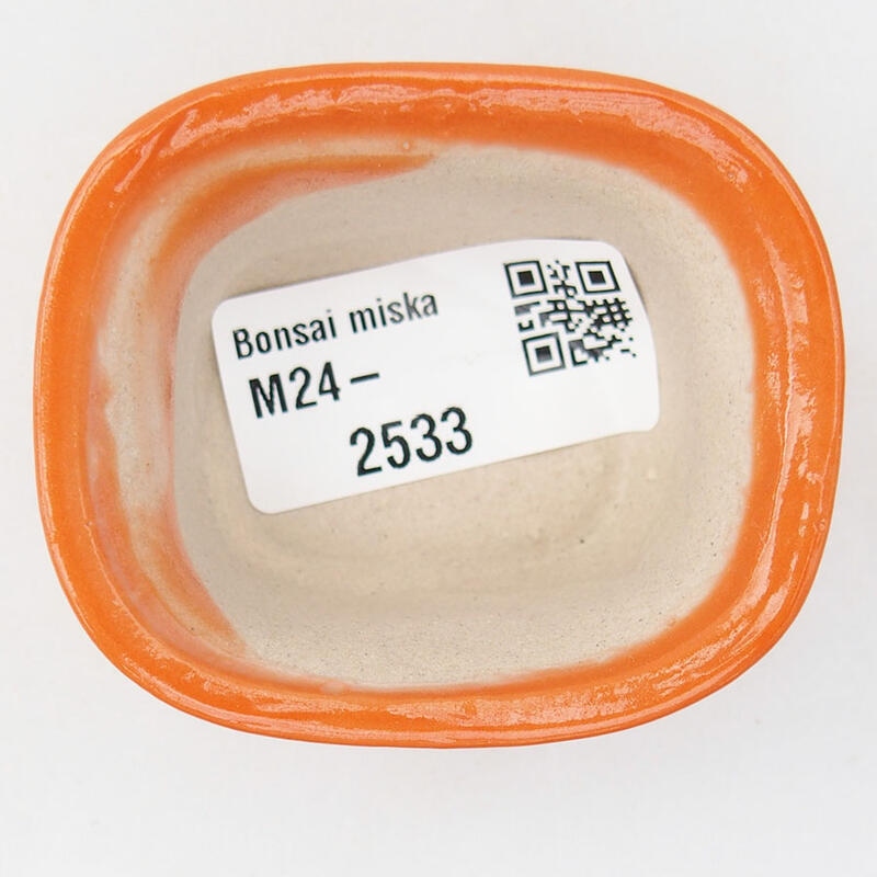 Mini cuenco bonsái 6 x 5 x 3 cm, naranja