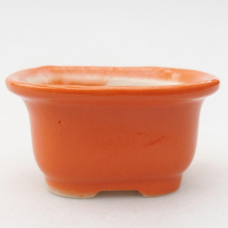 Mini cuenco bonsái 6 x 5 x 3 cm, naranja