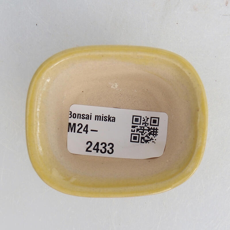 Cuenco mini bonsái 6 x 5 x 3 cm, amarillo