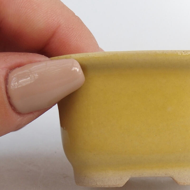 Cuenco mini bonsái 6 x 5 x 3 cm, amarillo