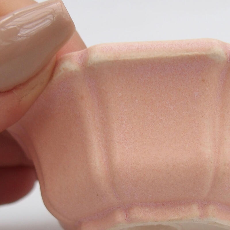 Cuenco mini bonsái 6 x 6 x 2,5 cm, rosa