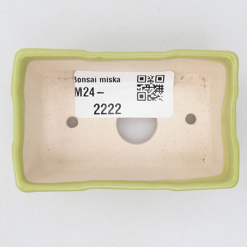 Cuenco mini bonsái 7,5 x 4,5 x 2,5 cm, verde