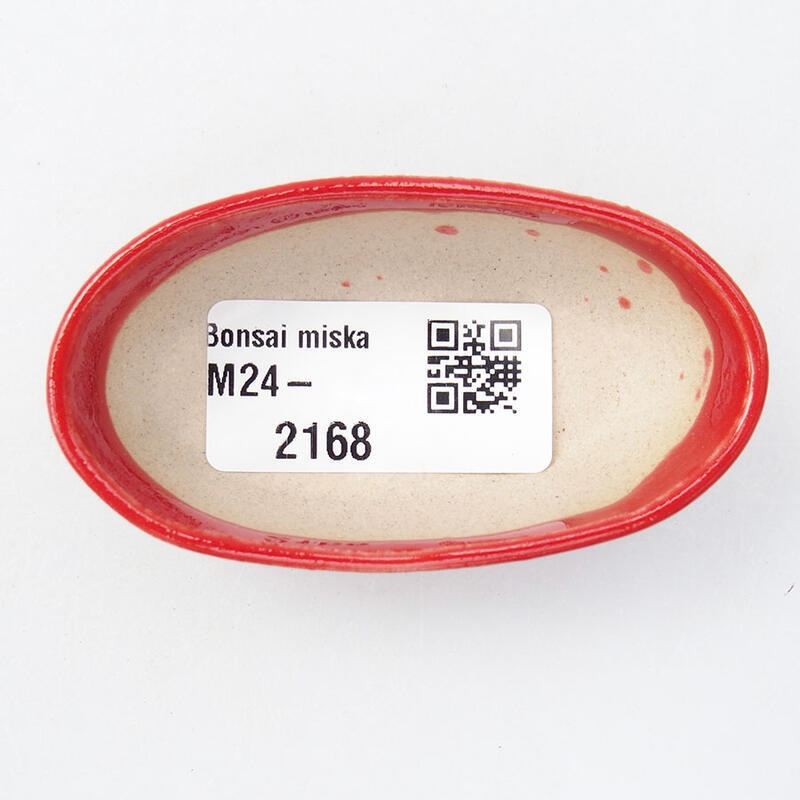 Mini cuenco bonsái 7 x 3,5 x 2 cm, color rojo