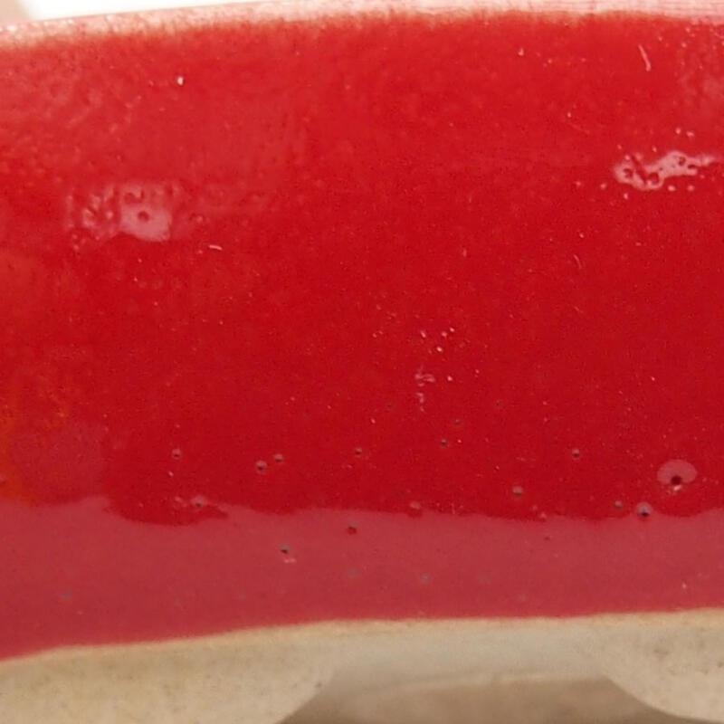 Mini cuenco bonsái 7 x 3,5 x 2 cm, color rojo