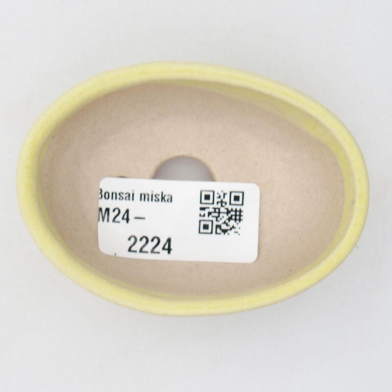 Cuenco mini bonsái 7 x 5 x 2 cm, amarillo