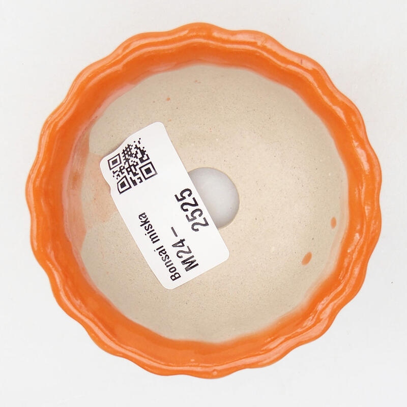 Mini cuenco bonsái 7 x 7 x 3,5 cm, naranja
