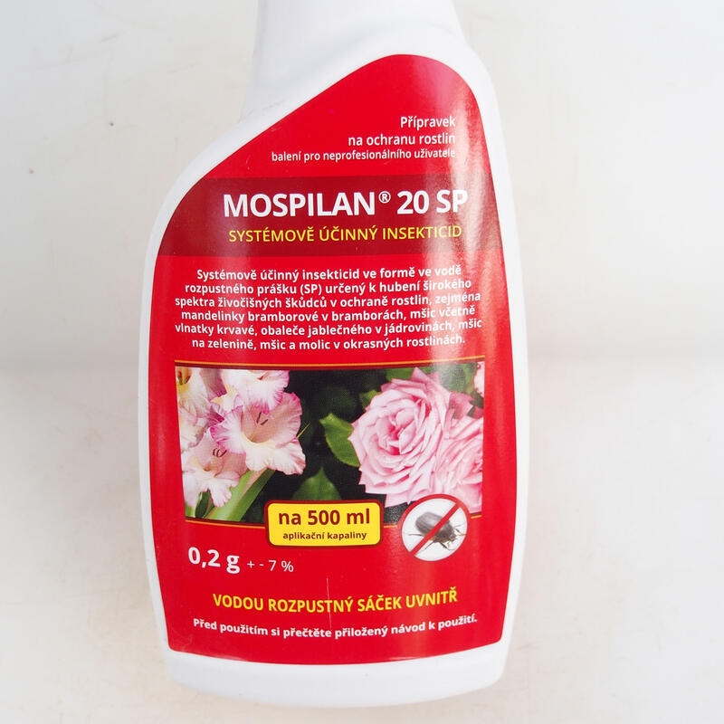 Insecticida Mospilan 20SP en pulverizador de 0,5 litros