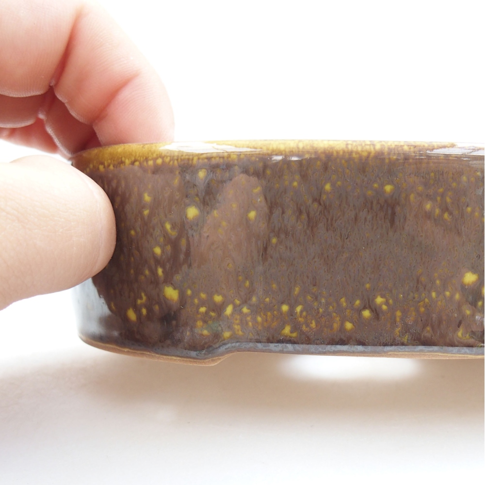 Cuenco bonsái de cerámica 22 x 17 x 5 cm, verde