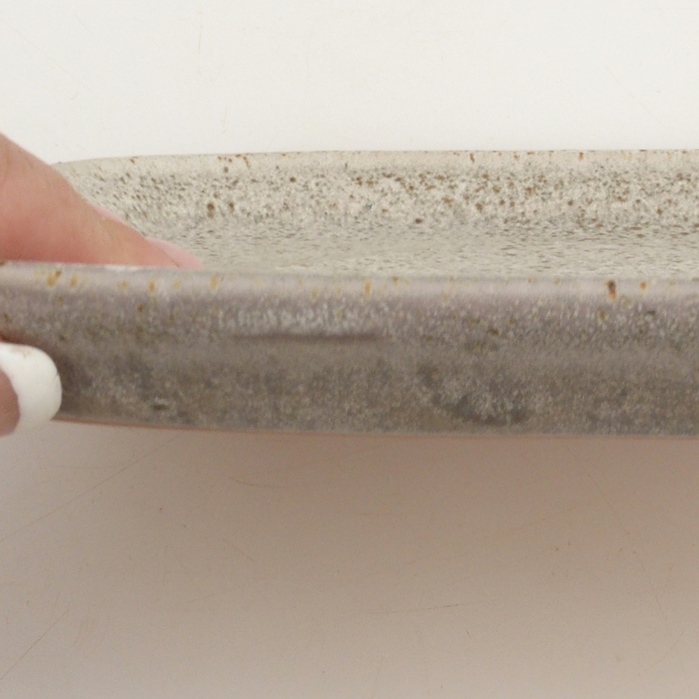 Platillo de cerámica H25 - 20,5 x 14,5 x 1,5 cm - beige