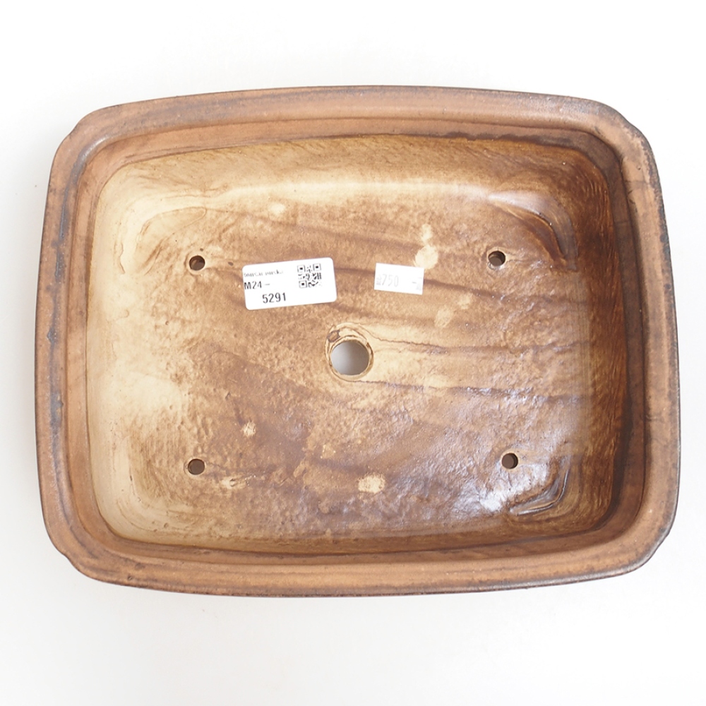 Cuenco bonsái de cerámica 25 x 20 x 7,5 cm, rosa