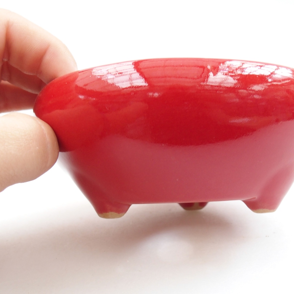 Cuenco bonsái de cerámica 22 x 17 x 5 cm, verde