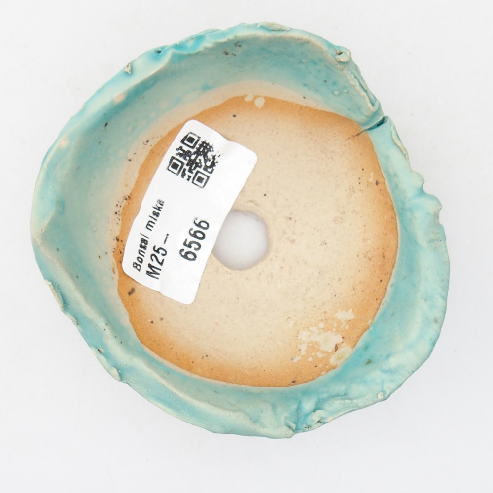 Concha de cerámica 8,5 x 8 x 4 cm , color azul