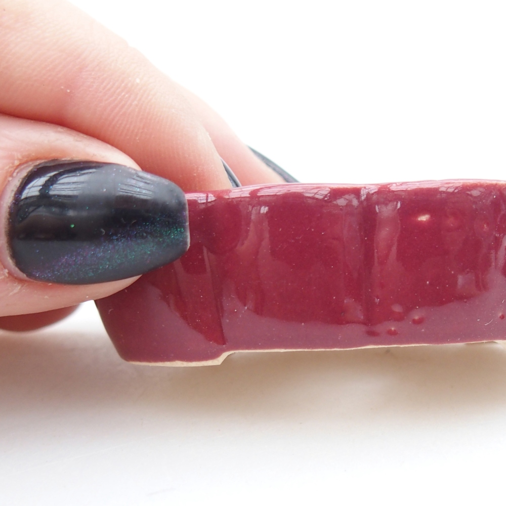 Cuenco mini bonsái 5,5 x 3,5 x 1,5 cm, burdeos