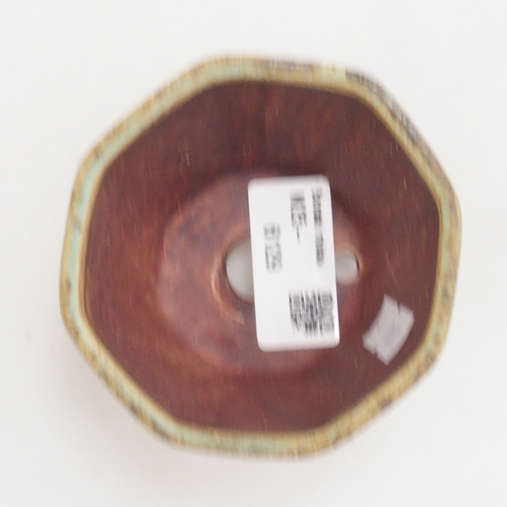 Cuenco bonsái de cerámica 10 x 8,5 x 4 cm, marrón