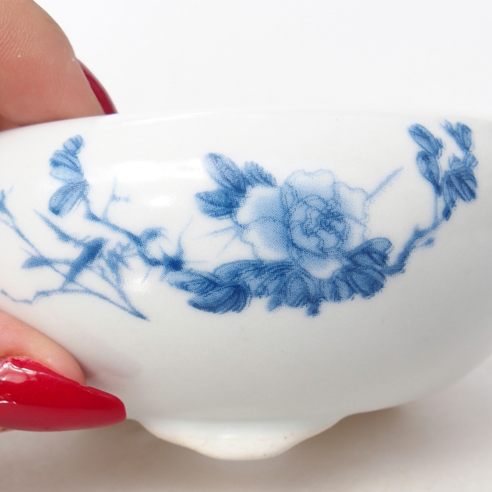 Cuenco bonsái de cerámica 10 x 10 x 5 cm, color blanco