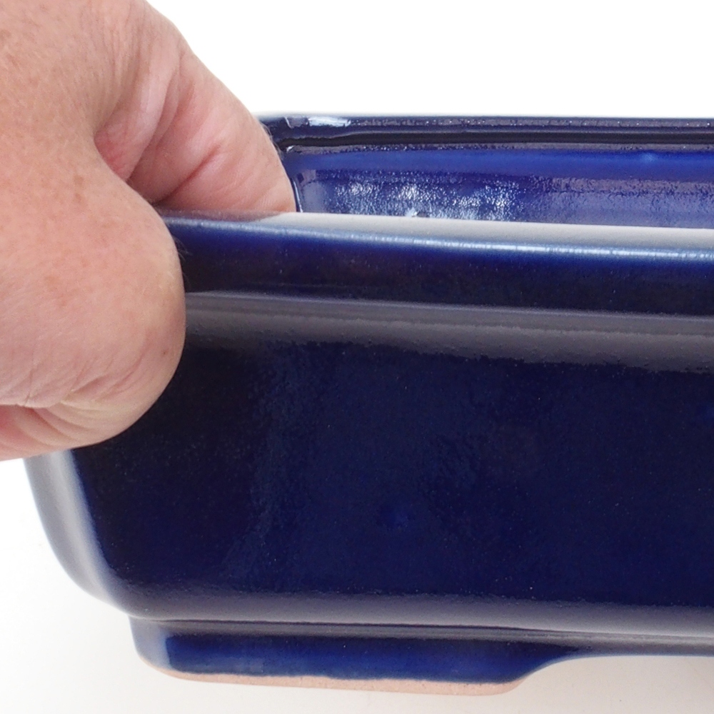 Cuenco bonsái H07 - 30 x 20,5 x 8 cm - azul