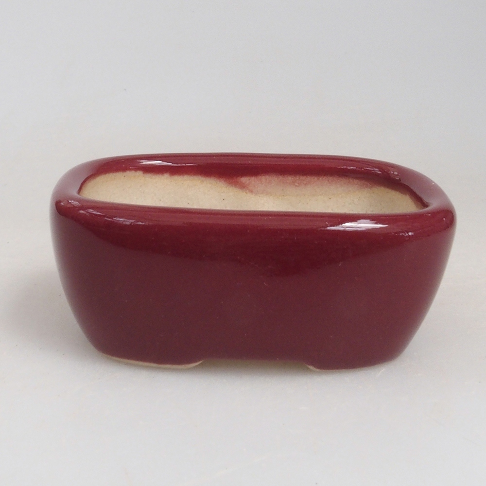 Cuenco mini bonsái 5,5 x 4,5 x 2 cm, burdeos