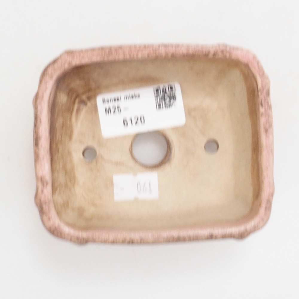 Cuenco bonsái de cerámica 10 x 8,5 x 4 cm, marrón