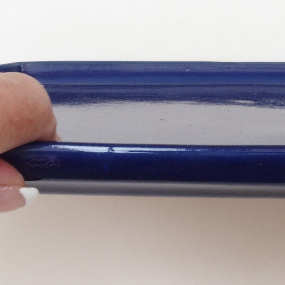 Cuenco de cerámica H07 - 28 x 19 x 1,5 cm - azul