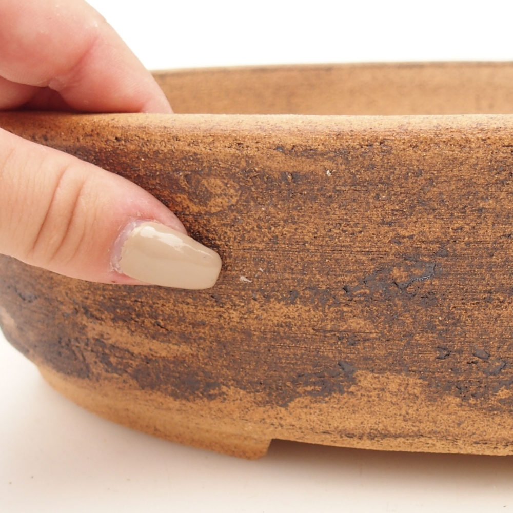 Cuenco para bonsái 32,5 x 25 x 8 cm , color marrón