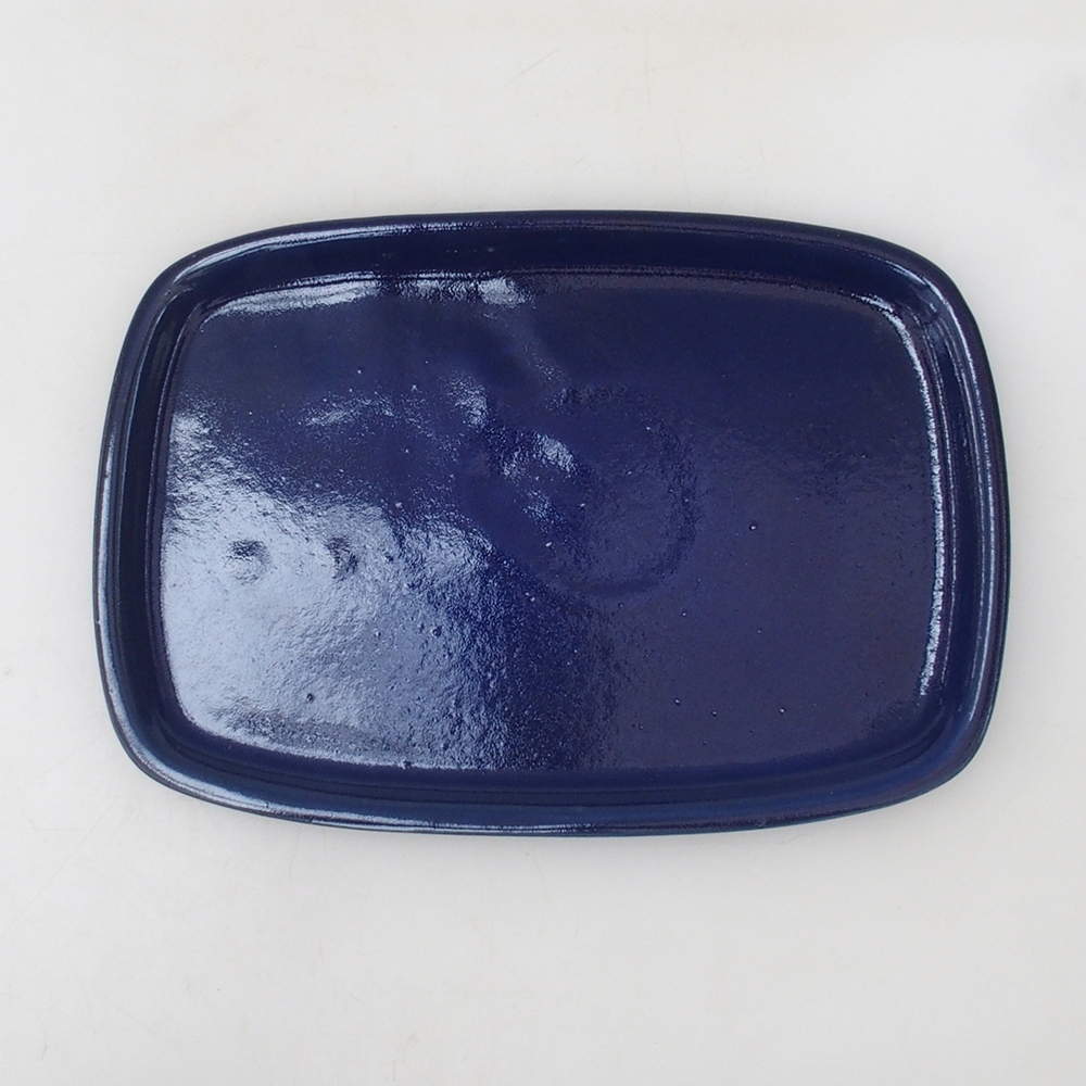 Cuenco bonsái + platillo H08 - 25 x 19,5 x 6 cm - azul