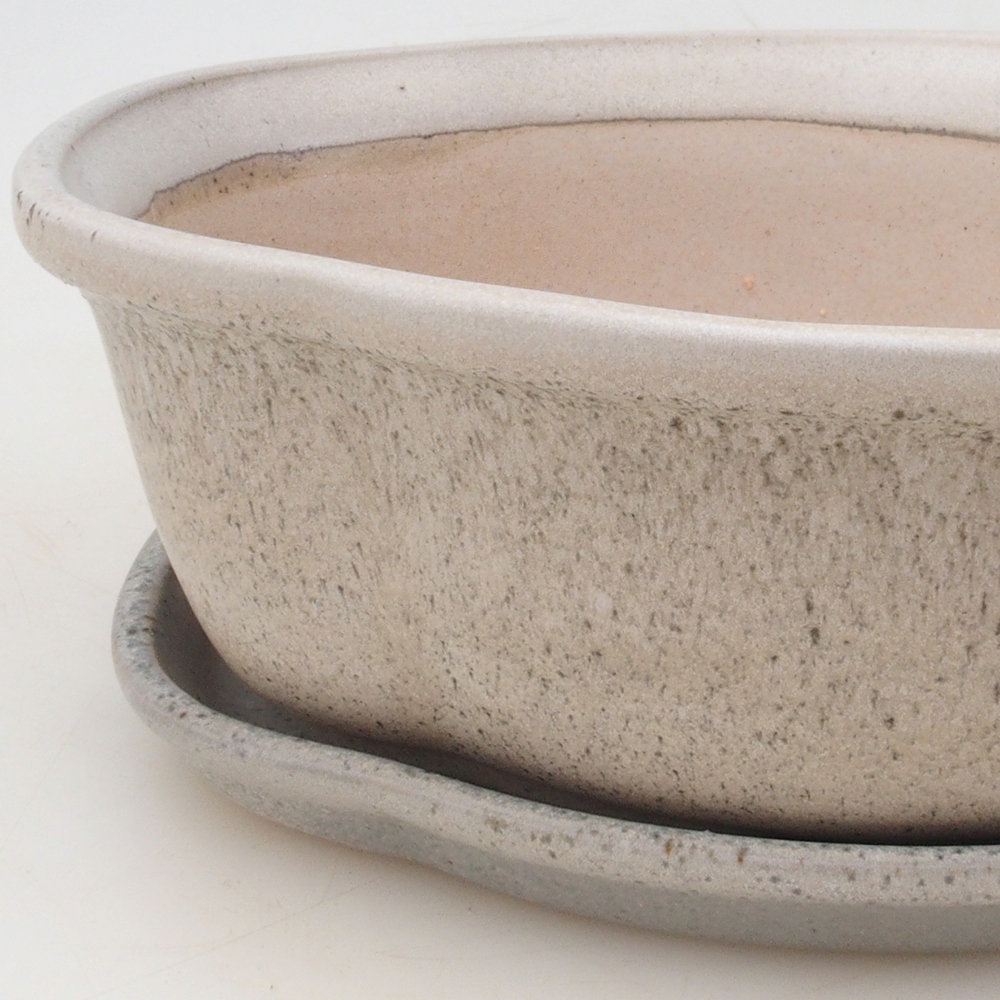 Bonsai cuenco + platillo H75 - beige