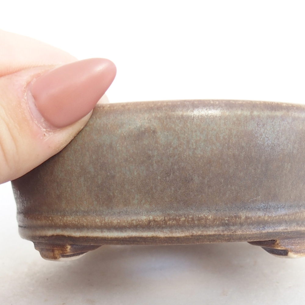 Cuenco bonsái de cerámica 9 x 9 x 3,5 cm, verde