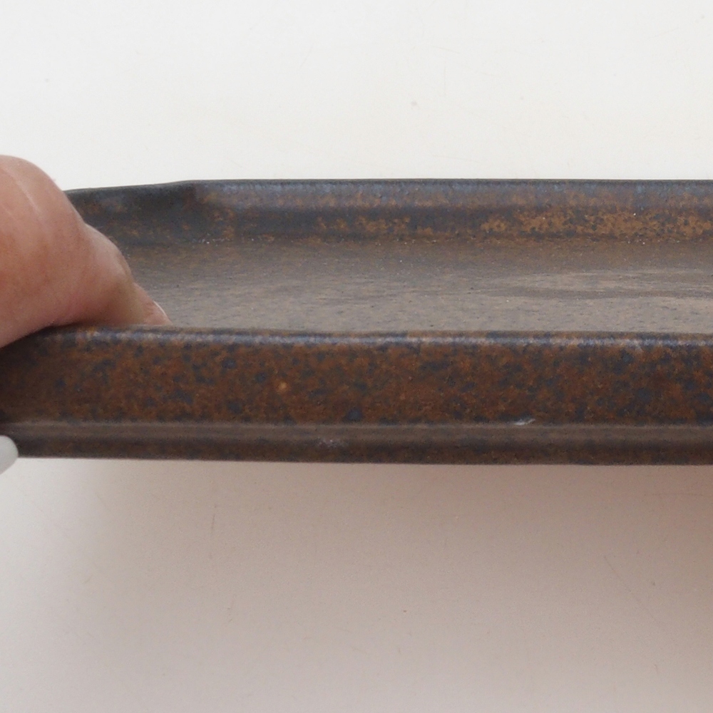 Cuenco de cerámica H07 - 28 x 19 x 1,5 cm - marrón