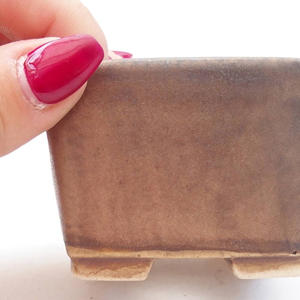 Cuenco bonsái de cerámica 6 x 6 x 4,5 cm, rosa