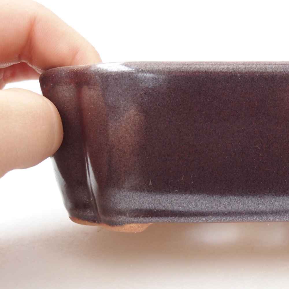 Cuenco bonsái de cerámica 22 x 17 x 5 cm, verde