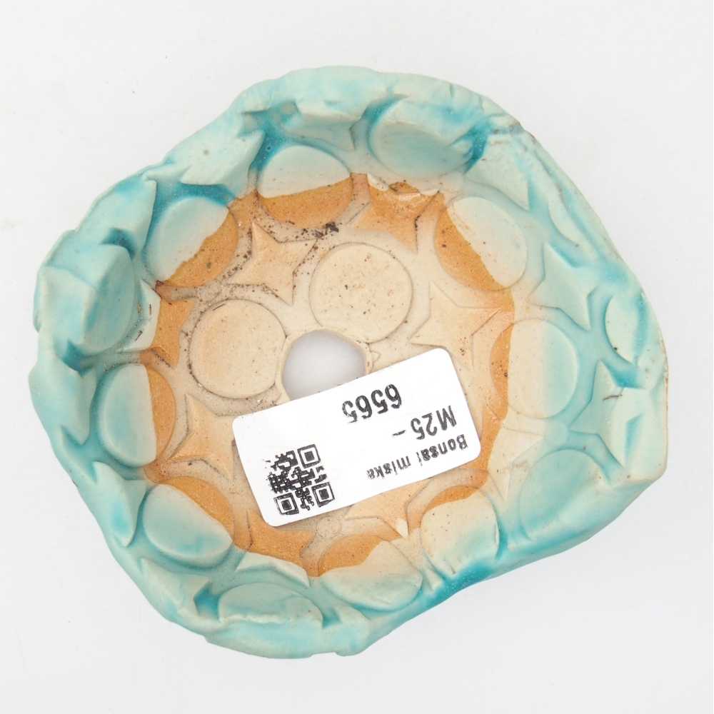 Concha de cerámica 8,5 x 9 x 4 cm , color azul