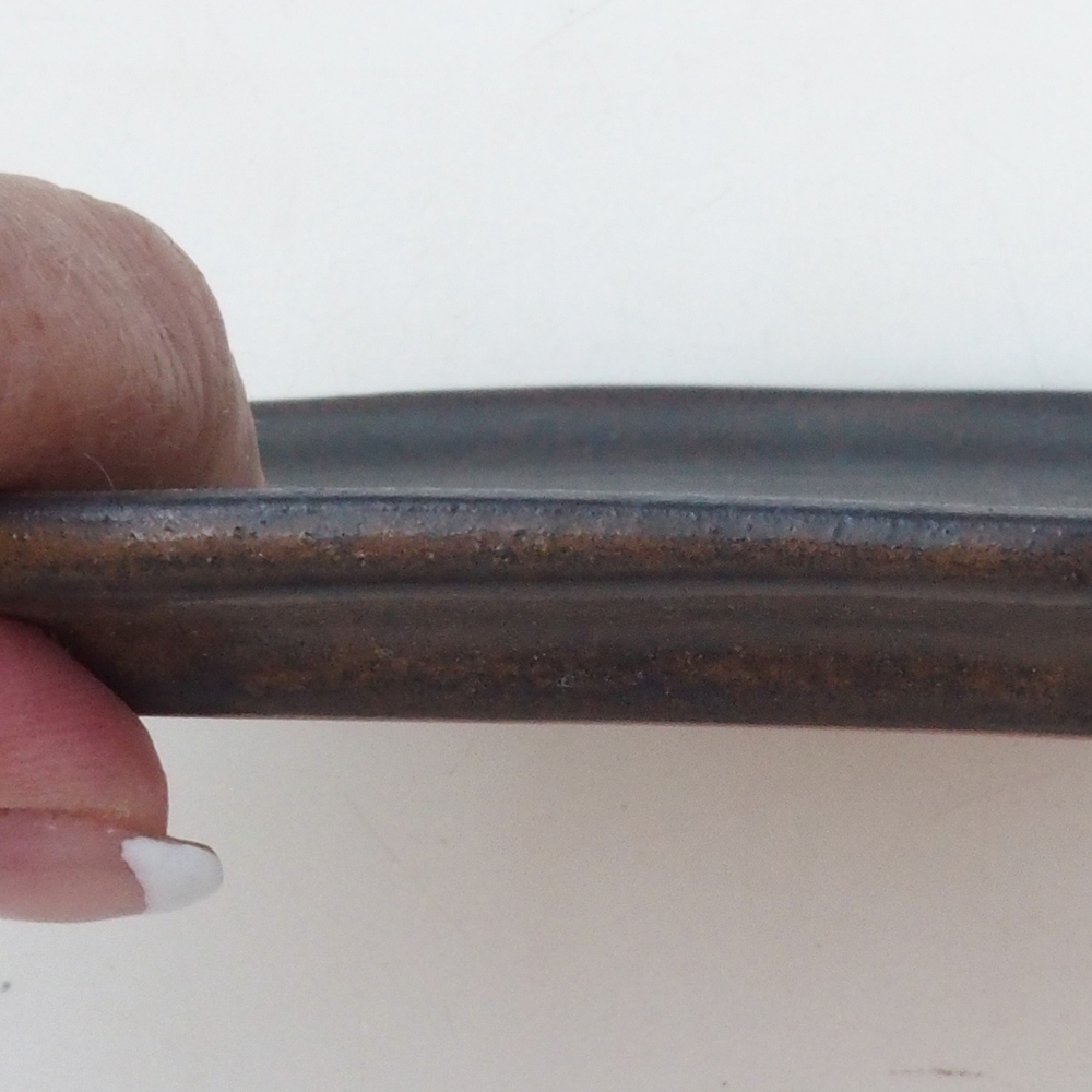 Cuenco de cerámica H51 -18,5 x 14,5 x 1 cm - marrón