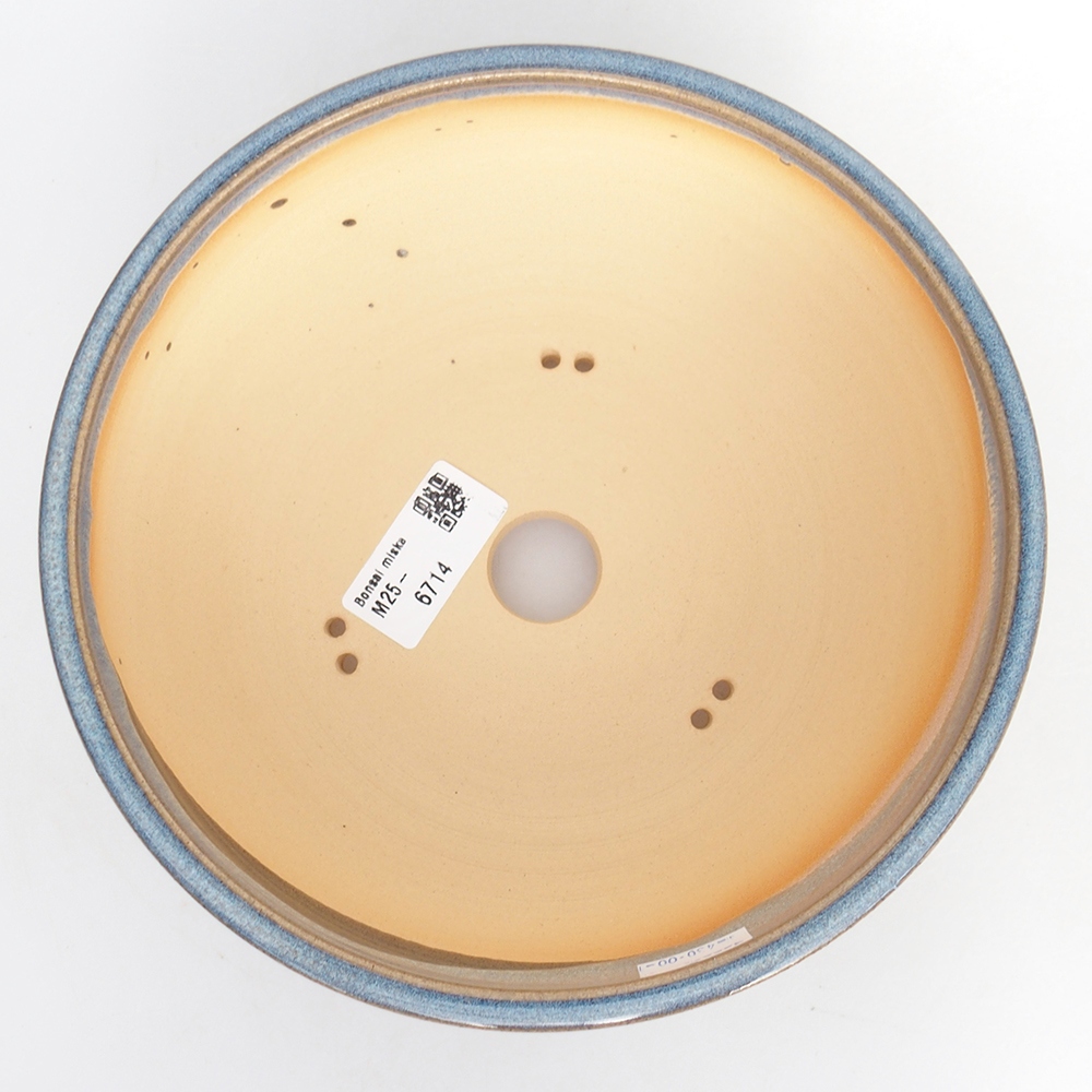 Cuenco bonsái de cerámica 19 x 19 x 7 cm, color azul