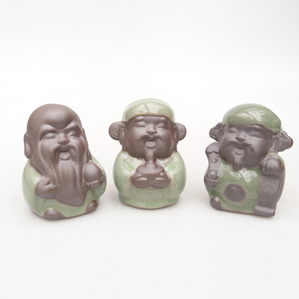 Figurita de cerámica 3pcs