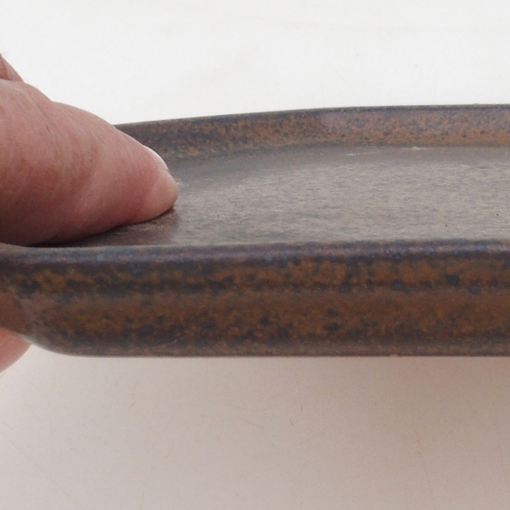 Cuenco de cerámica H14 - 18 x 18 x 1 cm - marrón