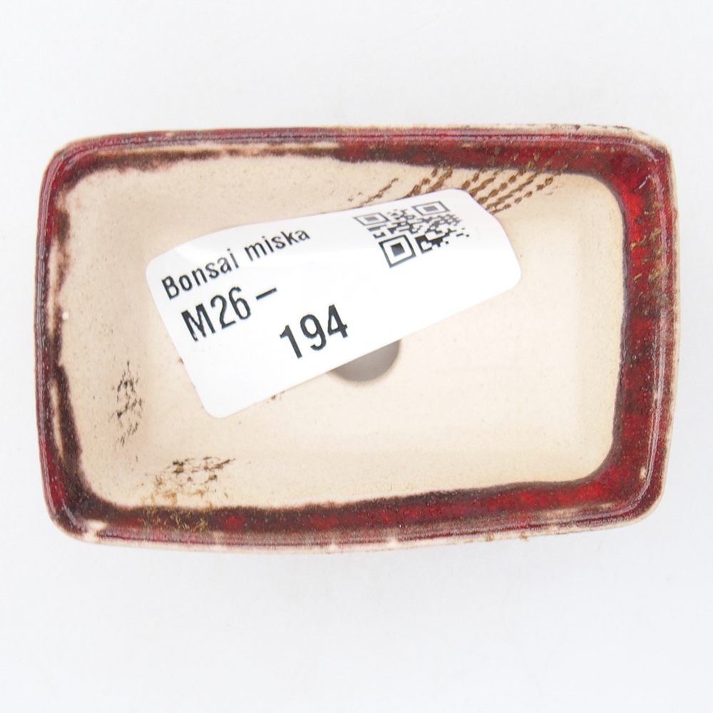 Cuenco mini bonsái 6,5 x 4,5 x 2,5 cm, naranja