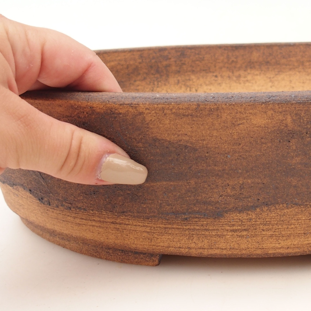 Cuenco bonsái 33 x 26 x 8 cm , color marrón