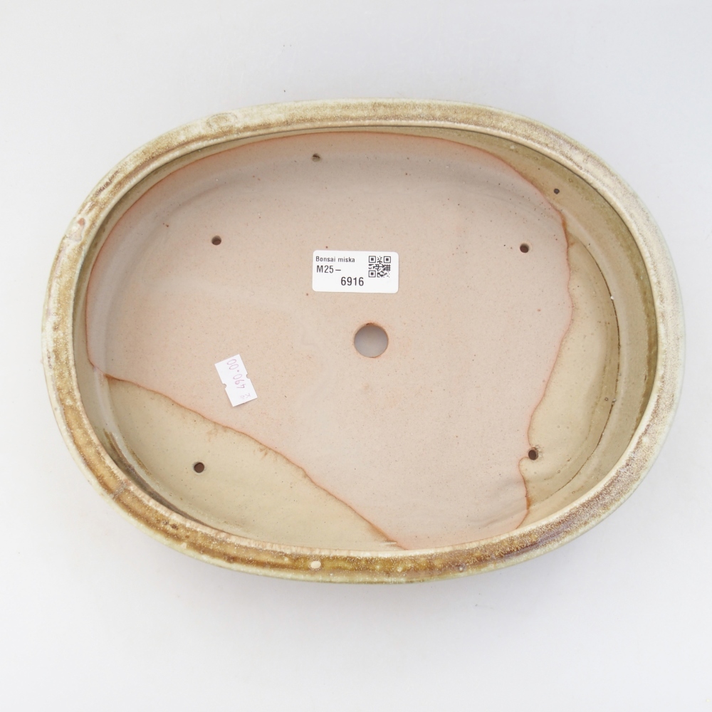 Cuenco bonsái de cerámica 27 x 21 x 5 cm, verde